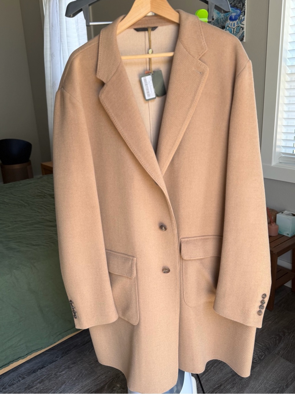 NWT Loro Piana Wyman Coat 4XL 100% Baby Camel Hair Rain System Jacket